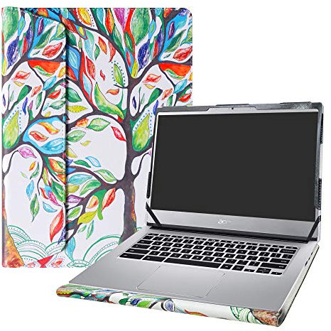 Alapmk Diseñado Especialmente La Funda Protectora para 14 Acer CHROMEBOOK 514 CB514-1HT CB514-1H & Lenovo ideapad S340 S340-14API S340-14IWL Laptop,Love Tree