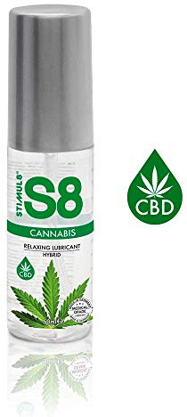 S8 Hybrid Gleitgel 50 ml – Cannabis Duft Intimgel, Lang Anhaltend, Hautfreundlich, Intensives Gleitgefühl