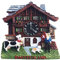 Schweiz Kuckucksuhr 3D Kühlschrankmagnet Tourist Travel Souvenirs Handgemachte Harz Handwerk Magnetische Aufkleber Home Küche Dekoration Kühlschrankmagnet Sammlung Geschenk