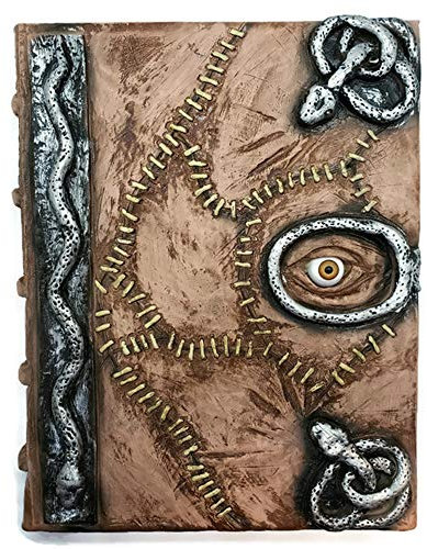 Hocus Pocus Buch der Zaubersprüche Requisite - Zauberbuch Halloween Dekoration Latex Necronomicon Kostüm Notizbuch Tagebuch Full Book with Pages