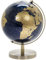 Lesser & Pavey – Globe terrestre Rotatif Vintage doré et Bleu avec Support en métal pour Votre Bureau, 19 cm - LP44776