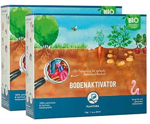 Plantura Bio-Bodenaktivator, mit lebenden Mykorrhiza-Pilzen, Langzeitwirkung, 6 kg für 80 m²