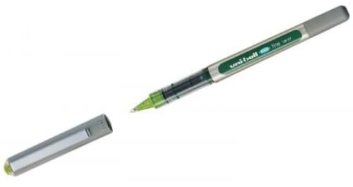 Boligrafo de tinta líquida Uni-Ball Rollerball Eye Fine UB-157 Verde Claro 0,7 mm (12 Piezas)