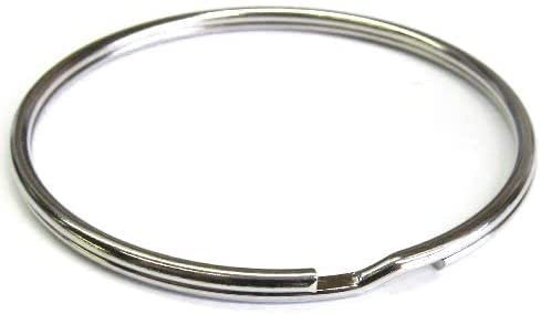 Very Large Strong Nickel jailer Split Rings Key Ring 76mm 1 unit