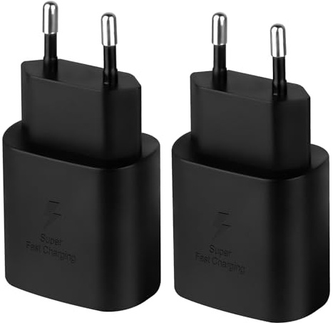 KAIMENGLONG 25W USB C Ladegerät, (2 Stück) Schnellladegerät Netzteil mit PD 3.0 PPS QC 3.0 Ladeadapter für iPhone 16/15/14/13 Pro Max SE/Samsung Galaxy S25/S24/S23/S22/S21/S20Ultra/Z Flip6/Note 20