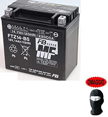 COMPATIBLE AVEC BMW R RT (K52) 1200 2014 A 2018 BATTERIE PRÊT À UTILISATION YTZ14-BS UKFURAWA BATTERIE 12 V 14 AMPERE SPÉCIFIQUE MOTO SCOOTER 150 X 87X110 MM