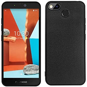 Generic Fixgut Handyhülle kompatibel mit Fairphone 3 und Fairphone 3 Plus, weiche TPU-Schutzhülle – Schwarz