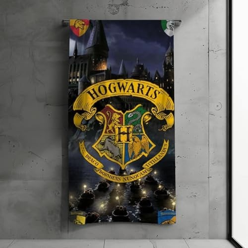 Disney Strandtuch Handtuch Eiskönigin, Feuerwehrmann Sam, Paw Patrol, Harry Potter 70x140 cm 100% Baumwolle (Harry Potter)
