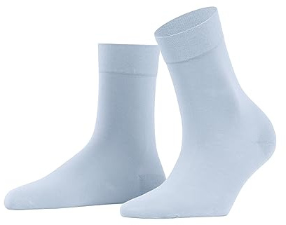 FALKE Women's Fine Softness 50 DEN W So Semi-Opaque Plain Socks 1 Pair, Blue Light 6594, 2.5-5