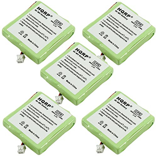 HQRP 5er-Pack Handy-Akku kompatibel mit Fritz!FON DECT MT-D/MT-D VOIP DECT/MT-D AVM20002434 / VOIP DECT / 36F6 schnurloses Telefon