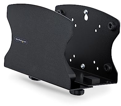 StarTech.com PC Wall Mount Bracket, Supports Desktop Computers Up To 40lb (18kg), Tool-Less Adjustments 1.9-7.8in (50-200mm), Heavy-Duty Wall Mount Shelf/Holder for PC Case/Tower, TAA