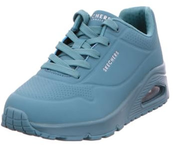 Skechers Uno, Zapatillas Mujer, Teal Durabuck Mesh, 39.5 EU