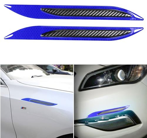 Striscia Adesiva Riflettente di Sicurezza Laterale - Decorazione Universale per Auto SUV (Blu)