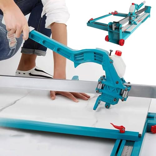 YhsPkh Machine De Découpe De Carreaux Manuelle 0,8/1,0/1,2M + Guide Laser De Haute Précision, épaisseur De Carrelage De 6 à 15 Mm,1M