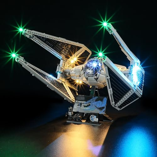 YEABRICKS LED Licht für Lego-75382 Star Wars TIE-Abfangjäger Bausteine Modell (Lego Set Nicht enthalten)