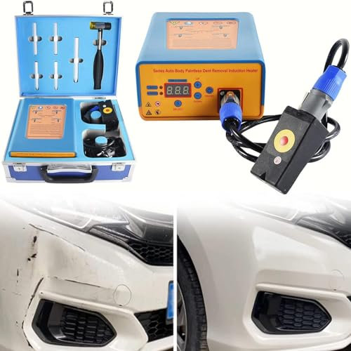 Dellenreparaturwerkzeuge, PDR-Set zur lackfreien Dellenreparatur, Induktionsheizgerät, Hot Box, Werkzeug zur lackfreien Dellenreparatur für Karosserien, Dellenzieher für Autos, LKWs, Motorräder