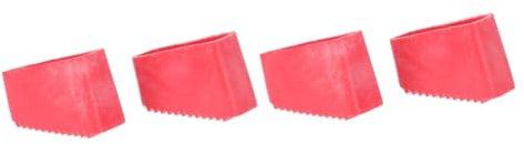 DOITOOL 4 Pcs Ladder Feet Foot Extension Ladders Step Ladder Replacement Accessories Step Ladder Leg Caps Non Ladder Pad Non-Slip Ladder Escalier De Grenier Escamotable Shoe End Red Rubber