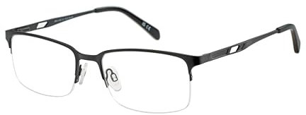 HERO Oval Metall Brillen in Schwarz für Herren, Brille mit Sehstärke, optional mit Sonnenbrillen tönung oder Blaulichtfilter (Modell HRO-4335-C2)