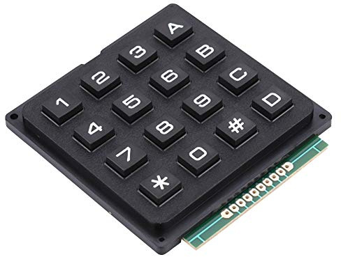 Plyisty 4x4 Tastatur MCU Board Array Switch Taktile Tastatur 16 Tasten Drucktasten Tastatur, für Single-Chip-Mikrocontroller