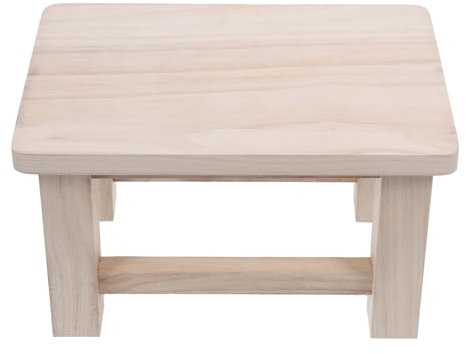MAGICLULU Repose-Pieds Rustique Original en Bois pour Garçons Et Filles Tabouret De Changement De Chaussures Siège Stable Petit Repose-Pieds Utilisation en Dortoir À Domicile