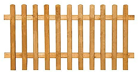 6ft x 3ft White Picket Fence Panel Pack of 5 Perfect for Garden Decoration and Landscaping