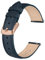 BISONSTRAP Elegante Leder Uhrenarmband, Schnellverschluss, Uhrenarmbänder für Damen und Herren, Kompatibel mit Uhrenanstößen von 14mm, Blau (Roségoldene Schnalle)