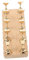 WRITWAA Nail Art Practice Stand Minimalist Floral Design Wood Holder for Manicure Tips Reusable Nail Tips Display for Salon Training Sturdy and Stable Base for Easy Use