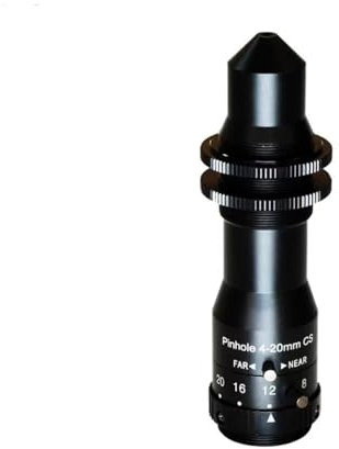 SOKNKSTF Pinhole-Objektiv Zoom 4-20 mm CS-Mount HD 3MP Blende F1.4 Format 1/2,7 Zoll for Überwachungskamera