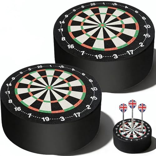 Hiacinto 2 Stück Darthalter, 10cm Mini Dart Halter Ständer | Platzsparender Dartscheiben Zubehör Für Zuhause Tolles Geschenk Für Dart-Fans (Schwarz)