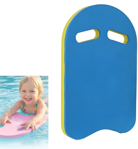 Schwimmbrett für Kinder und Erwachsene, Trainingszubehör für Pool, Trainingszubehör aus EVA-Schaum mit umlaufenden Öffnungen, für Erwachsene, Kinder, Schwimmen, Training, Blau