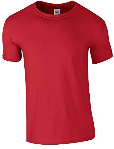 Gildan Mens Soft Style Ringspun T Shirt (4XL) (Red)