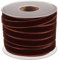 Rotolo con Nastro in Velluto, Lungo 18,3 m e Largo 10 mm, per Il Fai da Te, Decorazioni, Colore: caffè
