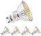 GVOREE Dimmbar GU10 LED Kaltweiss, 6000K, 450 Lumen, 5W ersetzt 40W Watt Halogen, AC 220V-240V Abstrahlwinkel 120°, GU10 LED Reflektorlampe, 4er Pack