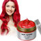 Rote Haarfarbe, natürliches Haarstyling-Wachs, temporäres Wachs, 114 ml, flauschig, matte Haarfarbe, geeignet für Partys, Rollenspiele und Weihnachten (Rot)