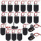 GTIWUNG 20 Stück CR2032 Batterie Halter, General Knopfzelle Batterieadapter Clip Socket EIN/AUS-Schalter, 1 x 3V CR2032 Knopfzelle Batterie Halter für LED, Schwarz