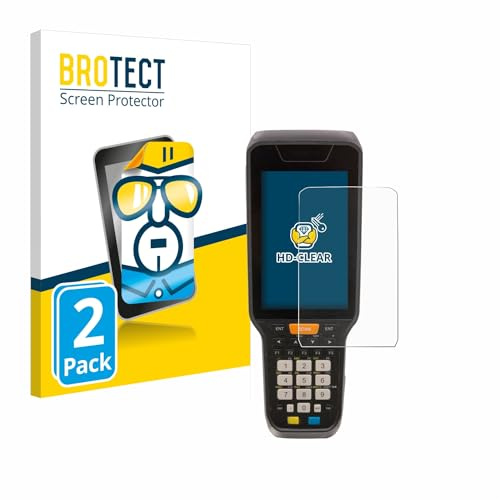 BROTECT Schutzfolie für Datalogic Skorpio X5 | 2 Stück Transparenter Displayschutz Made in Germany Klare Displayschutz-Folie Clear Einfache Montage Case-Friendly