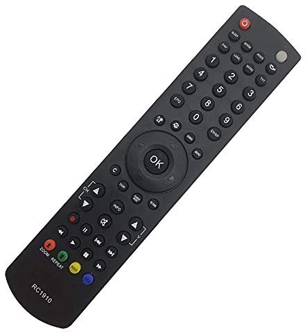 Telecommande Universelle RC1910 pour Toshiba/Sharp/Continental Edison/Techwood LED LCD Smart TV - Aucune Configuration Nécessaire