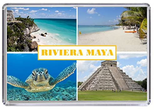 Riviera Maya Mexico Souvenir Acrylic Fridge Magnet (Standard: 70x45mm)
