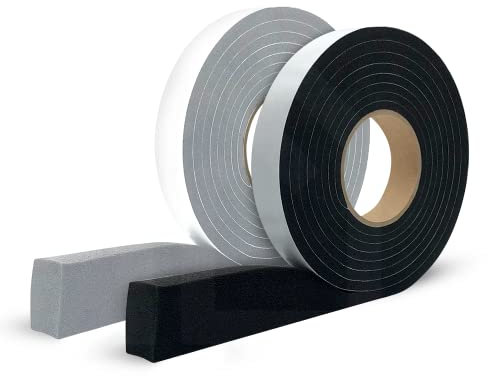 Seal Fugendichtband BG1 - expandierend und einseitig selbstklebendes Kompriband - Quellband Fensterdichtband Dichtungsband in verschiedenen Farben und Abmessungen (5-10mm x 15mm x 8m, Schwarz)