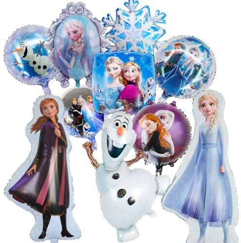 Luftballon Frozen Geburtstag Deko,Frozen Luftballon Party Deko,Frozen Party Dekoration Set,Geburtstag Frozen Luftballon，Kindergeburtstag Ballon Deko