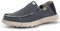 Kickback Couch Classic - Zapatos Hombre Lona Ligeras Slip On Mocasines - Casual Hombre Slips On o Slide In - Navy - EU41
