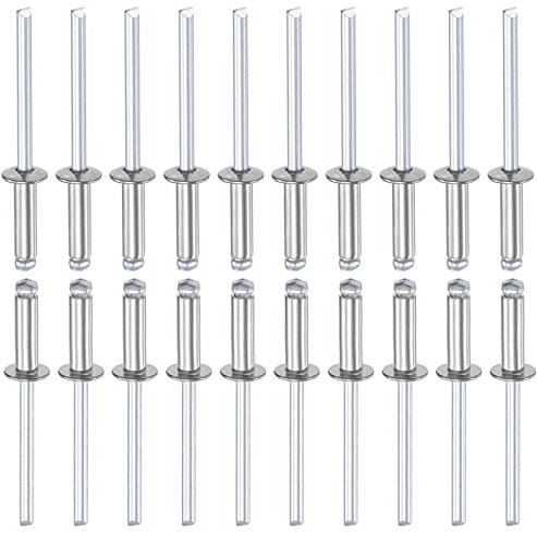 DTGN 4mm x 13mm (DxL) Aveugle Rivets - 50Paquet - Bien pour Machines Assemblage - 304 Inox Acier Dôme Ouvrir Fin Rivet