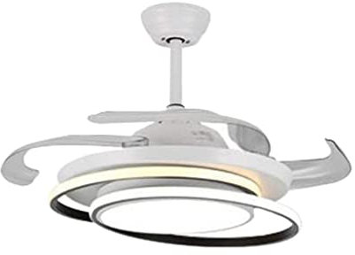 Lustre Ventilateur Ventilateur de Plafond Lampe 42 Ventilateurs Moderne Invisible Ventilateur Lumières PC Feuille Ventilateurs De Plafond Salon Chambre Contrôle Sans Fil LED Ventilateur De Plafond Ve