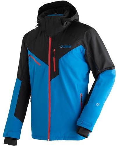 Maier Sports Pajares, Warme Herren Skijacke, Wasserdichte Winterjacke mit 2-Wege-Stretch, mTEX Wetterschutz und mTHERM für hohen Wärmerückhalt, PFC-frei, Blau, 50