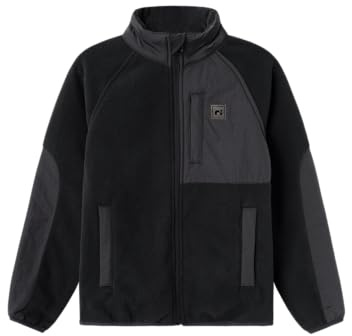 NAME IT Unisex Nknmyles Jacket Noos Fleecejacke, Schwarz, 122 EU