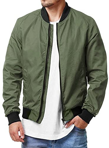 Guotobe Bomber Jacke Herren Lässige Sportlich College Jacke Fliegerjacke Schwarz Kurz Übergangsjacke Bomberjacke Einfarbig Leichte Pilotenjacke Trainingsjacke Frühling Sommer Basic Baseball Jacke