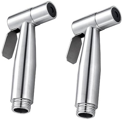 TNSRAY Idroscopino per WC e Bidet - 2 Pezzi Spruzzatore Portatile in Acciaio Inossidabile - Doccetta per Bagno