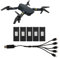 3,7V 1800MAh RC Flugzeug Lithium Akku RC-Flugzeugbatterie RC Drohne Lithium Akku mit Ladekabel für E88 E88PRO LSE525 E525 PRO und andere RC-Flugzeuge