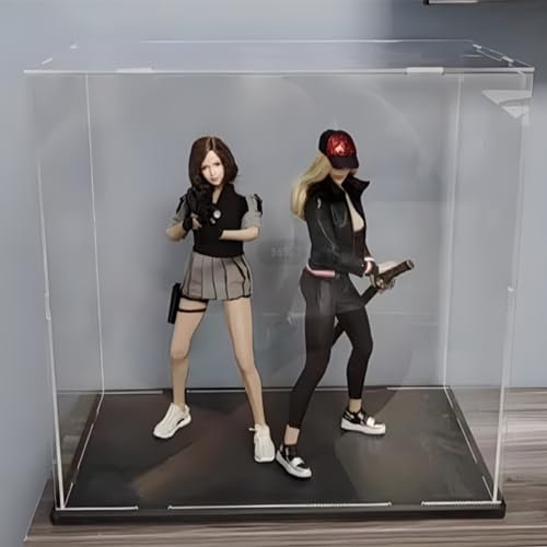 Acryl Vitrine Schaukasten 100 Cm, 80 Cm, 60 Cm, 40 Cm, 20 Cm Hoch, Vitrine Für Kinderspielzeug/staubdichte Kunststoffbox Für Geburtstagsgeschenke – Große Actionfiguren/Sammlerstücke(60x60x60cm/24x24x2