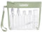 Trousse de Toilette Transparente + 8 Bouteilles Vide de Voyage pour Liquides(Max.100ml), LUZWAY Kit de Voyage pour l’Avion,Set de Voyage dans Bagages à Main, Sac Cosmétiques pour Hommes et Femmes